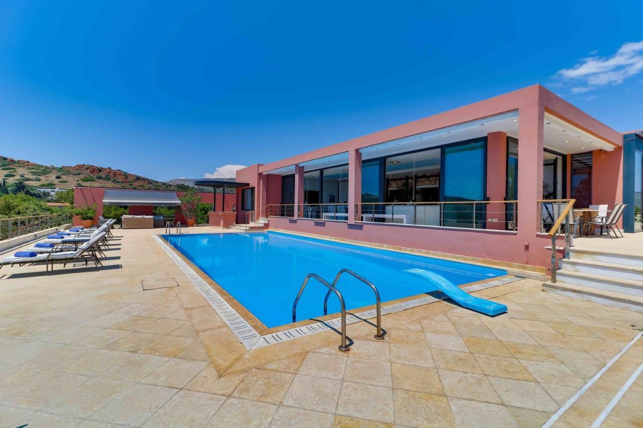 Black Diamond Beachfront Pool Villa Pasithea In Sounio, Athens 수니언 외부 사진